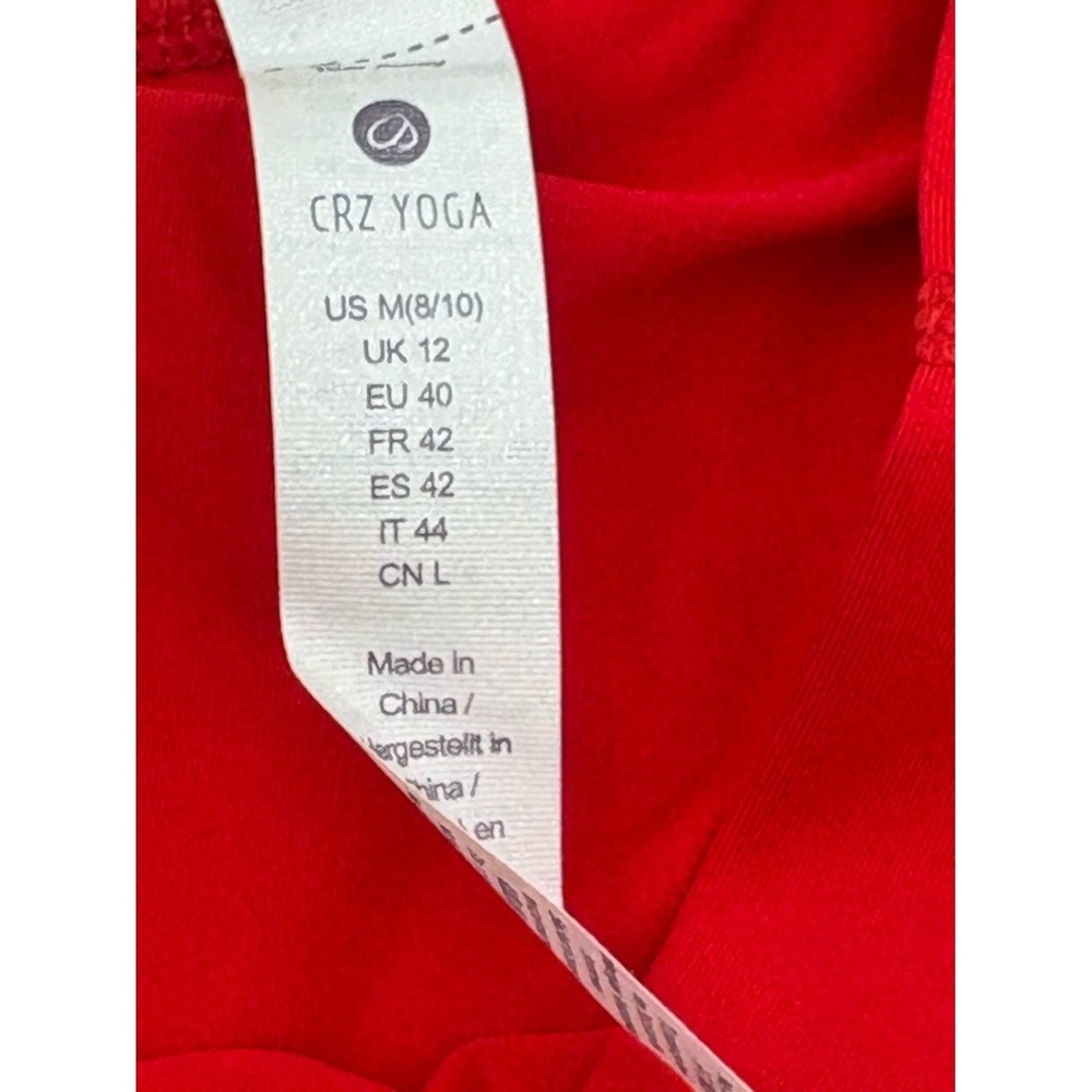 CRZ Yoga Feathery-Fit Pleated Tennis Skort Red High Rise M 8/10 NWT - Picture 6 of 6